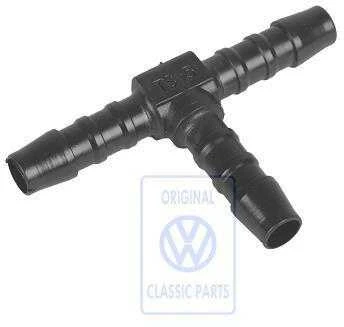 VAG T Vamzdelis Su Mažesne Atvėrime Golf Mk1 Caddy Mk1 Originalus 056127561