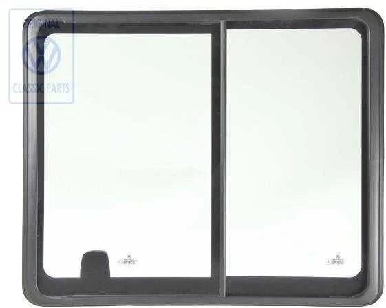 VAG T4 Sliding Window Pilnas Satino Juoda 1991 2004 Originalus 7D5847711C01C