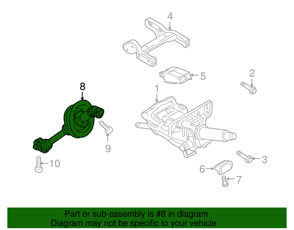VAG Tarpinis Velenas Audi A4 A5 RS5 2008-2017 Originalus 8K1419753H