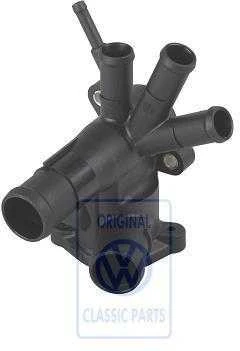 VAG Termostato Korpusas Audi 100 Avant Quattro 4A 1994 Originalus 030121117N