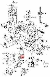 VAG Tikras temperatūros jutiklis 2 pin VW AUDI Corrado EuroVan Golf Jetta 251919501D