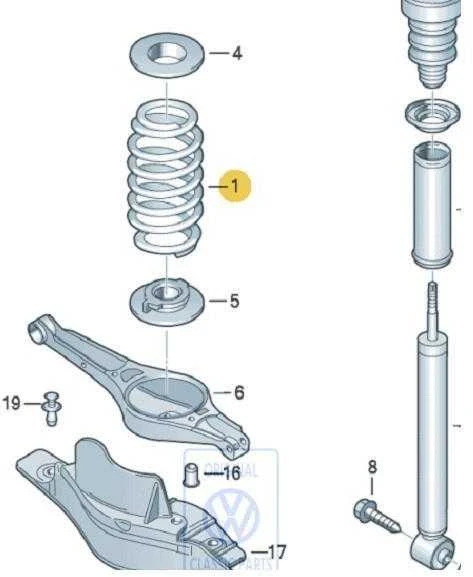 Vag Touran Mk1 2003 2005 Originalus 1K0511115CQ