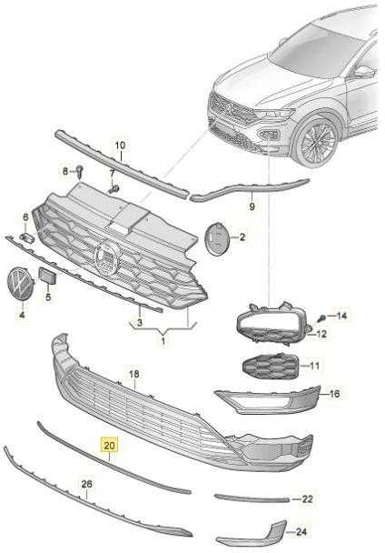 Vag Trim Primed Volkswagen T Roc A1 2018 2020 Originalus 2GA853101AGRU