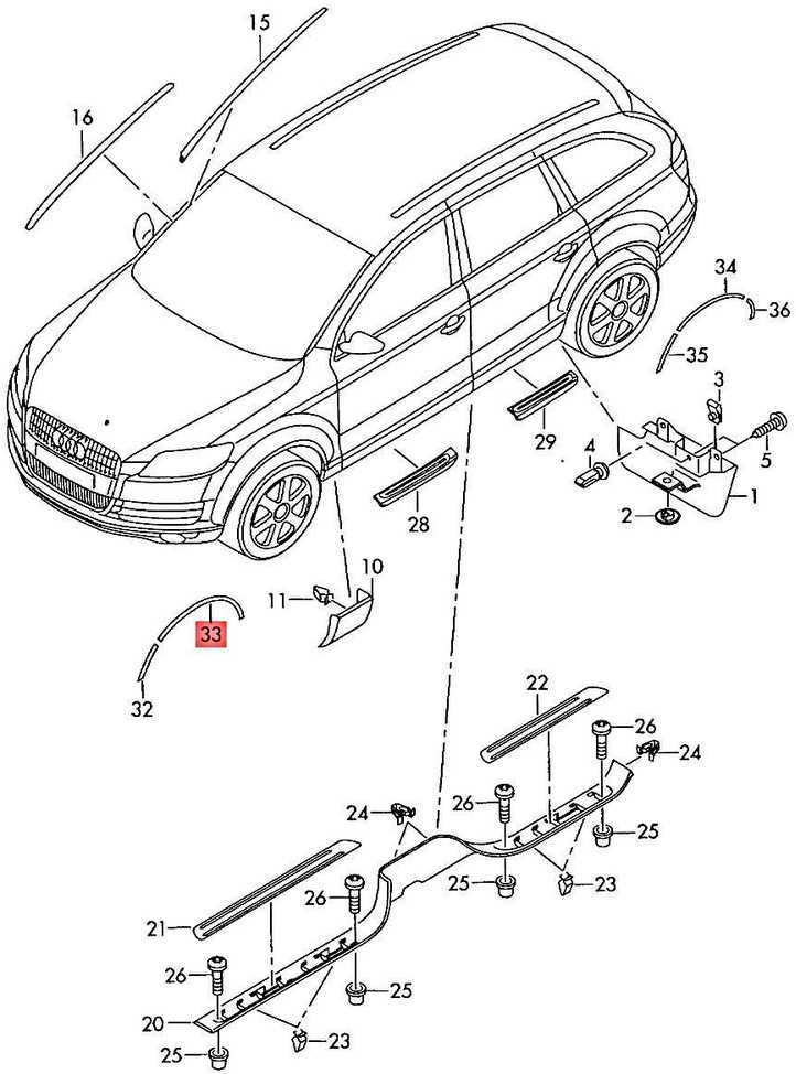 Vag Trim Ratai Primed Audi Q7 4L 2006 2015 Originalus 4L0853717DGRU