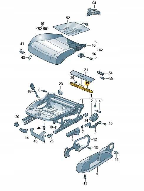 VAG Vaikiškos Kėdutės Laikiklis Audi Q4 Seat Formentor Originalus 2Q0881545