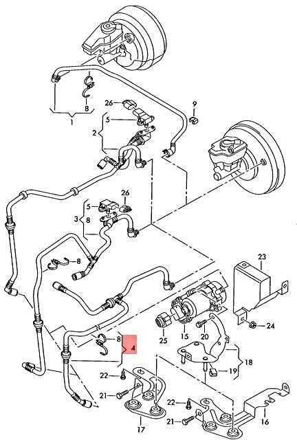 VAG Vakuuminis Vamzdis Su Atbuliniu Voztuvu Audi A3 Golf 1K0612041BJ