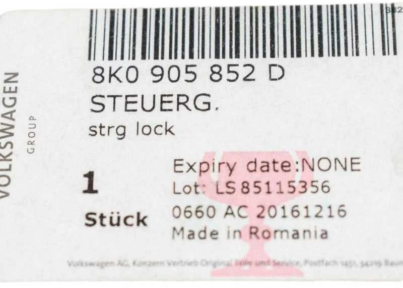 VAG Valdymo Blokas Audi B8 A4 A5 S4 S5 8K0905852D