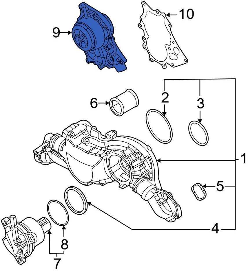 VAG Vandens Siurblys Audi Q7 A8 Quattro e-tron GT Originalus 0P2121014H