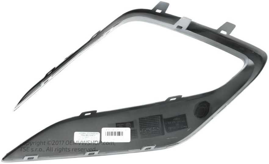 Vag Vent Grille Dešinė 2017 2024 Volkswagen Tiguan Tiguan Allspace Originalus 5NN853666FGRU