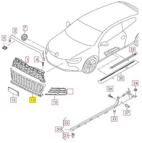 Vag Ventiliacijos Grotelės Satino Juodos Spalvos Vw Scirocco 2015 2017 Originalus 1K8853677E9B9