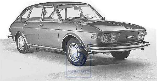 VAG Volkswagen 412 1972 1974 Originalus 415853687B