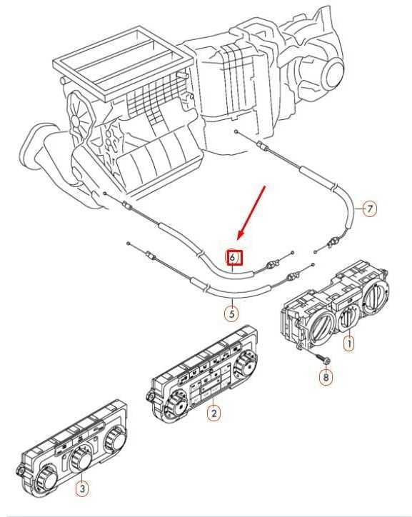 VAG Volkswagen AMAROK Defroster Flap Cable LHD 7H1819833C NAUJAS ORIGINALUS