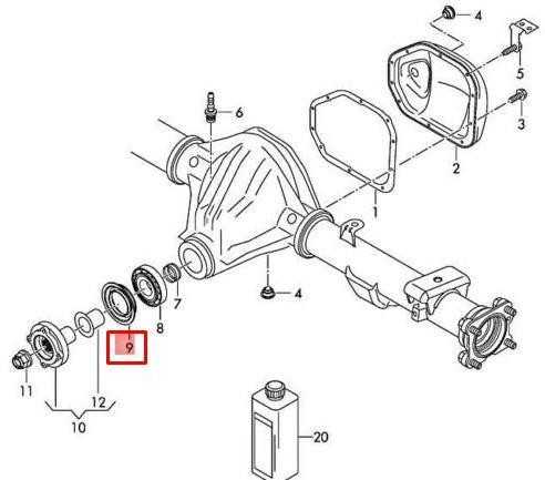 VAG Volkswagen AMAROK galinės pavaros korpuso sandarinimo žiedas originalus 2H0525345