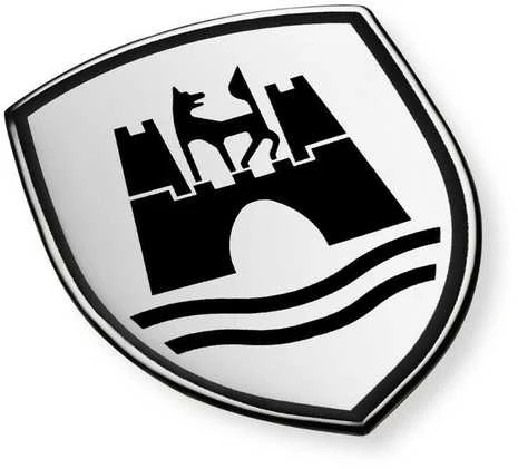 VAG Volkswagen Beetle Golf Dekoratyvinių folijų rinkinys Wolfsburg Crest Tikras satino juodos spalvos emblema 5C0064317ASXRW