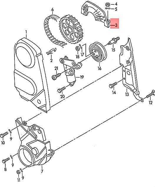 VAG "Volkswagen Beetle Golf" variklio paskirstymo diržo skriemulio dangtelis originalus 048109173D