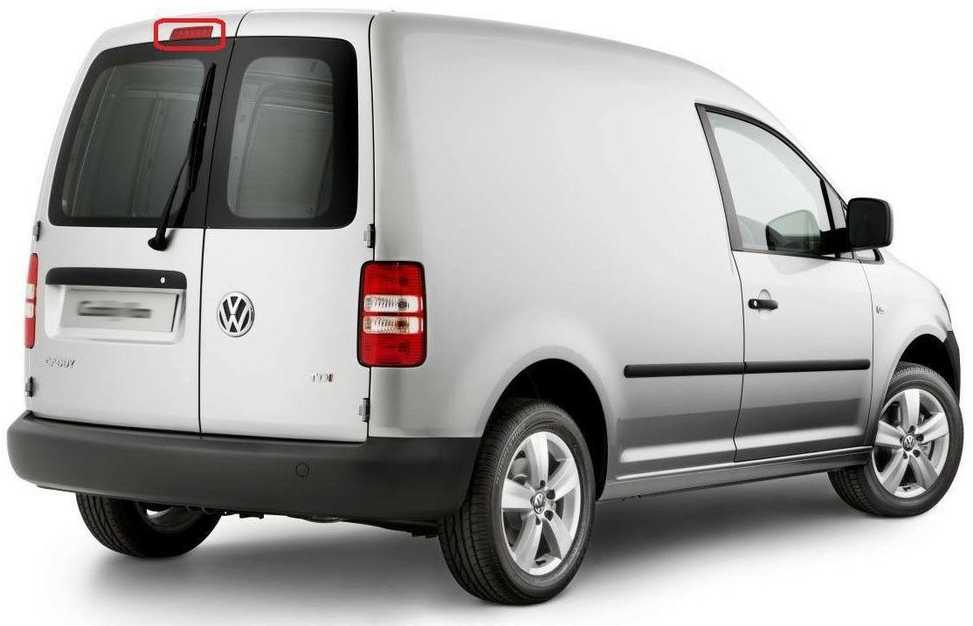 VAG Volkswagen Caddy 2K 3-iasis stabdžių žibintas, galinės durys Originalus 2K0945087G