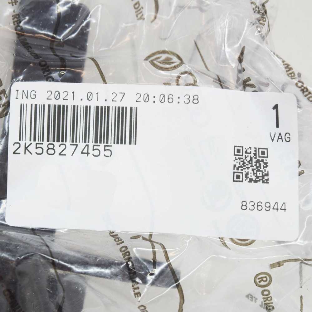 VAG Volkswagen CADDY 2K galinio skydelio durų gaudytuvo stabdžių montavimas originalus 2K5827455