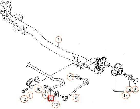 VAG Volkswagen Caddy MK3 Galinis Anti-Roll Sway Bar 2K3511409D NAUJAS ORIGINALUS