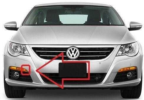 VAG Volkswagen CC Signalinis žibintas priekinis atšvaitas dešinysis keleivis originalus 3C8807718A