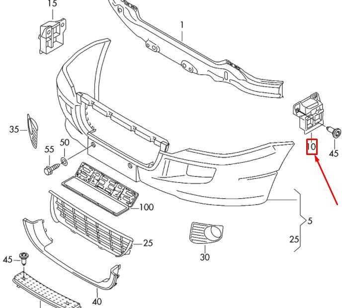 VAG Volkswagen CRAFTER MK1 2F Priekinis Bamperis Kairysis Gidas 2E0807177 NAUJAS ORIGINALUS