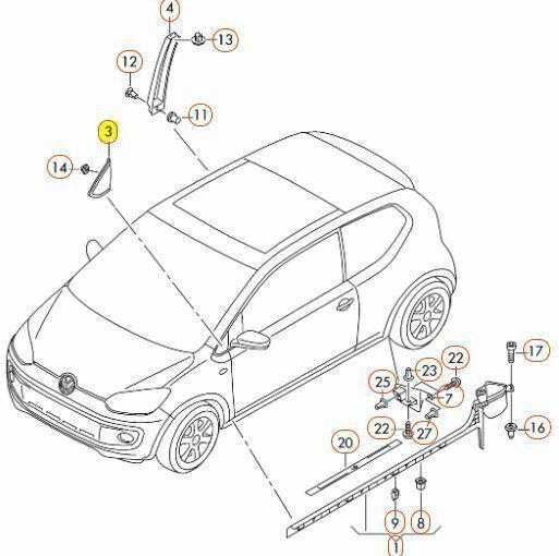 VAG Volkswagen E-Up 2012-2016 Priekinio kairiojo skydelio apdaila 1S0853273B5AP originali