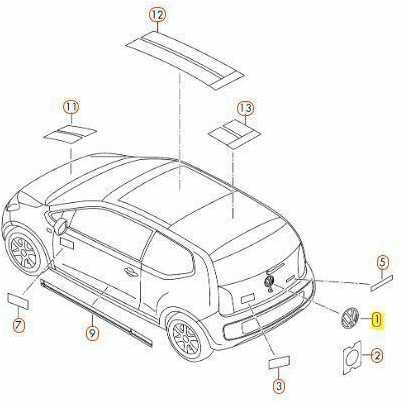 VAG Volkswagen e Up BL 2017 2024 Up 12 2012 2016 Originalus 1S6853630FXC