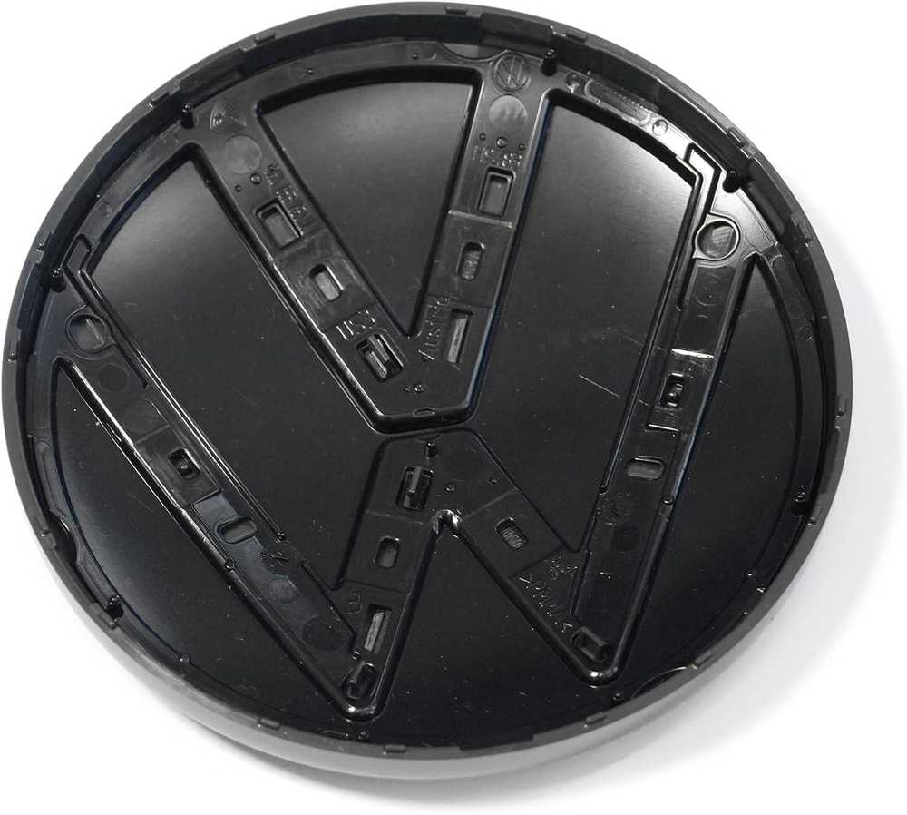 VAG Volkswagen emblemas logotipas bagažinės ženklelis R juodasis leidimas originalus 5H0898633A