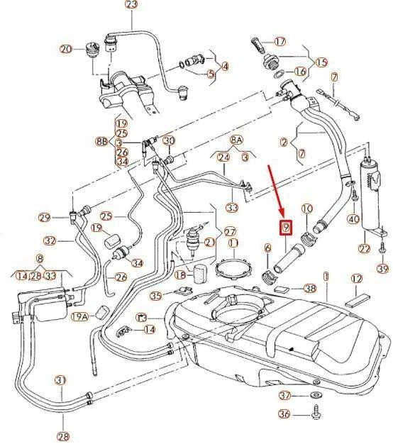 VAG "Volkswagen FOX" degalų bako žarna originali 5Z0201153