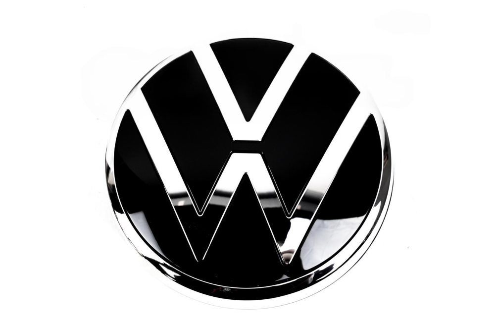 VAG Volkswagen Golf Cd 2020 2021 Vw Emblem Juodas Šviesus Chromas Originalus 5H9853630DPJ