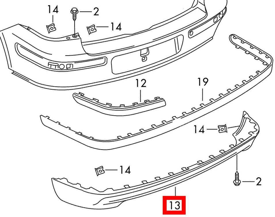 VAG Volkswagen GOLF MK4 GTI galinio bamperio spoilerio lūpa originali 1J6807521CB41