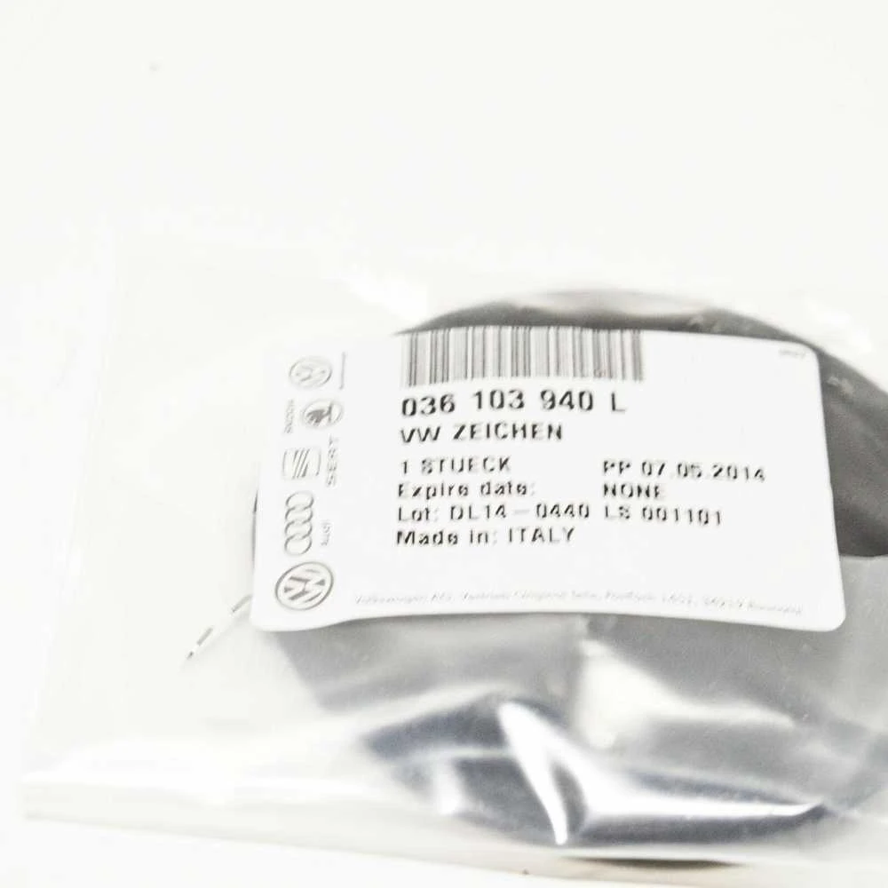 VAG Volkswagen Golf Mk4 variklio dangčio emblema mėlyna balta originali 036103940L