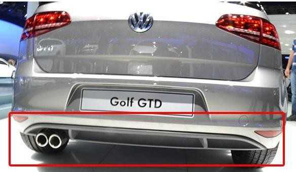 VAG Volkswagen Golf Mk7 Gti 2012 2018 Galinio Bumperio Difuzeris Originalus 5G6807568E9B9