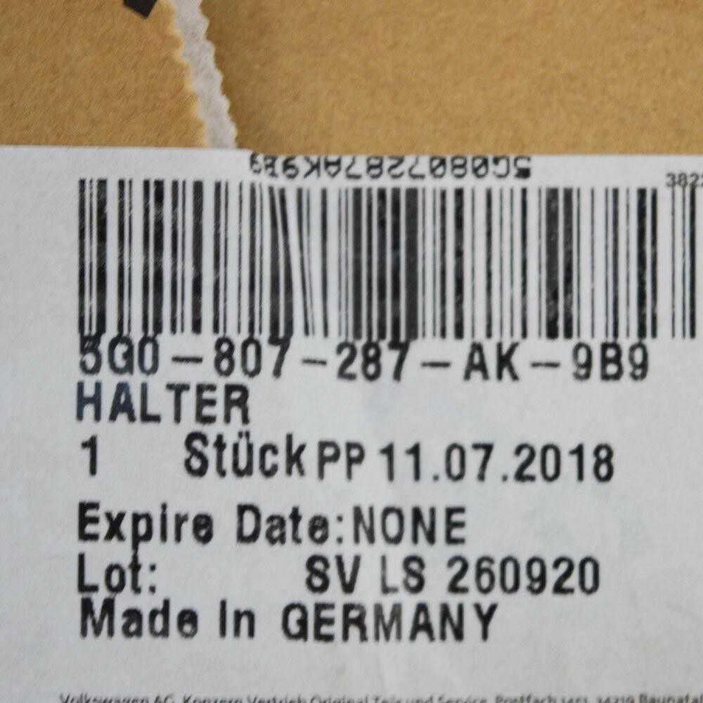 VAG Volkswagen Golf Mk7 Priekinio Numerio Plokštelės Laikiklis 5G0807287AK9B9 Naujas Originalus