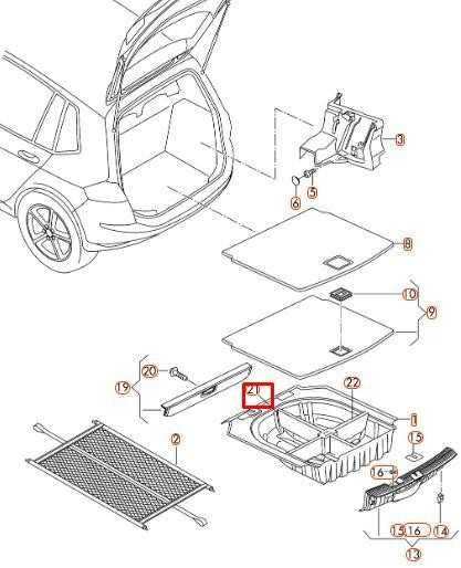 VAG Volkswagen Golf MK7 SV Bagažo dangčio atsarginio rato užpildymo detalė 5G6867873 NAUJA ORIGINALI