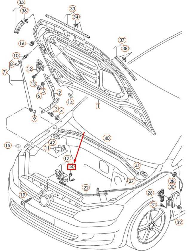 VAG VOLKSWAGEN GOLF MK7 VARIKLIO DANGČIO APATINIO UŽRAKTO FIKSATORIAUS TROSAS 5G0953236 ORIGINALUS