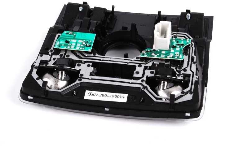 VAG Volkswagen Golf Passat Interjero Skaitymo Lemputes Antracito Chromo Spalvos Originalus 1K0947106EWRD