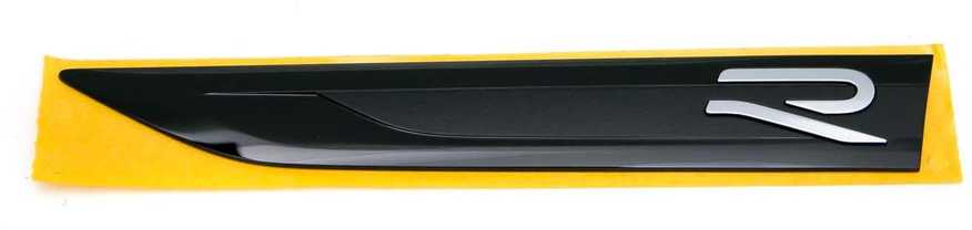 VAG Volkswagen Golf R MK8 2022 2024 Juodas Chromo Lipdukas Originalus 5H0853688QDPJ