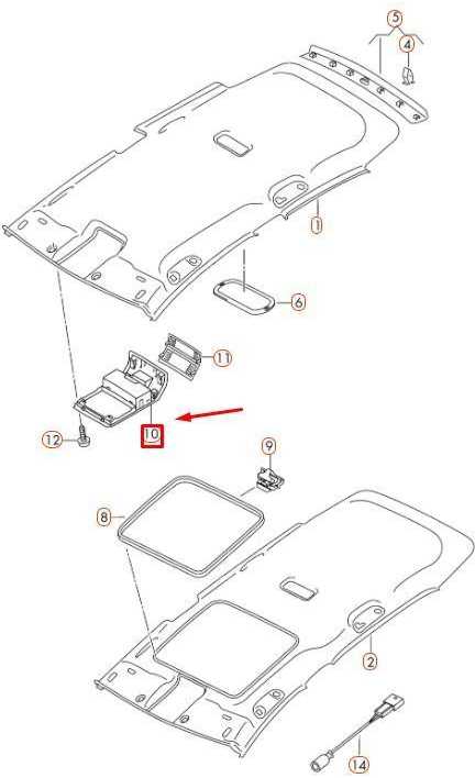 VAG "Volkswagen Golf" stogo daiktadėžė originalus 5G0868837Y20
