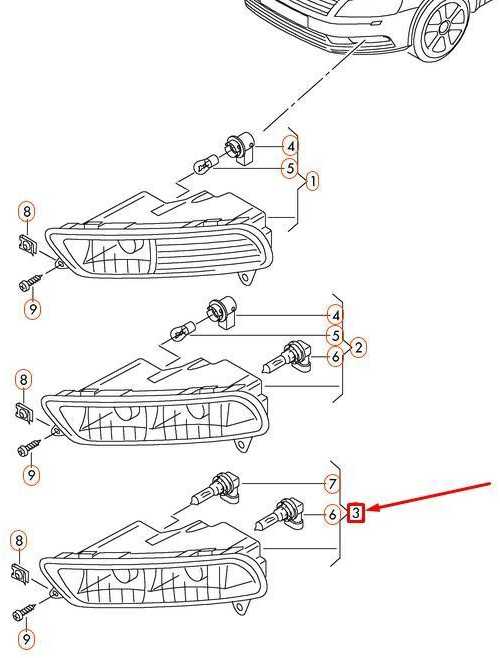VAG Volkswagen PASSAT B7 Priekinis Dešinysis Halogeninis Rūko Žibintas 3AA941662D NAUJAS ORIGINALUS