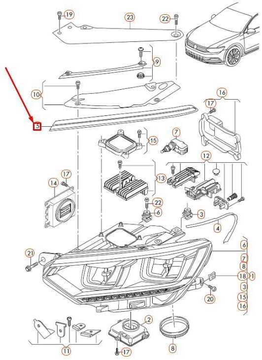 VAG Volkswagen PASSAT B8 Kairės priekinės žibinto dangtelio panelė 3G0941119B NAUJA ORIGINALI