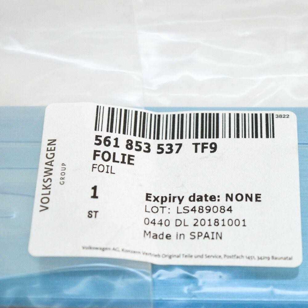 VAG Volkswagen Passat B8 Priekinis Slenkstės Plokštė Originalus 561853537TF9