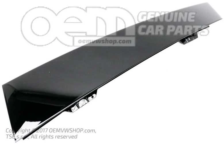 VAG Volkswagen Polo 6Q 2007-2015 Juostelės Dėžės Gaubtas Juodas Originalus 6Q4837902G041