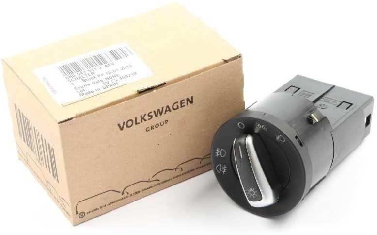 VAG Volkswagen Polo 6R Žibintų valdymo jungiklis 6R0941531J APV NAUJAS ORIGINALUS