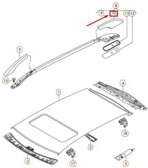 VAG VOLKSWAGEN POLO 9N MK4 galinis kairysis stogo bėgio dangtis originalus 6Q0860147CP90