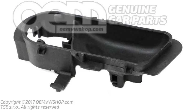 Vag Volkswagen Polo Hatchback 86C 1991 1994 Vidinės Durų Rankenos Gaubtas Juodas Originalus 86783723501C