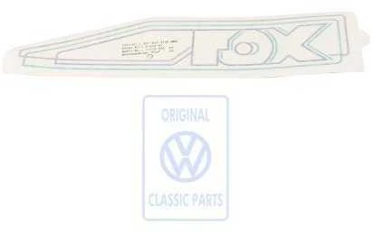 VAG Volkswagen Polo Hatchback Stratossil Šoninis Dekoratyvinis Juostelės Originalus 867853433FBBQ