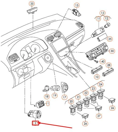 VAG Volkswagen Polo Hatchback Vento Originalus 5C6941531DAPV