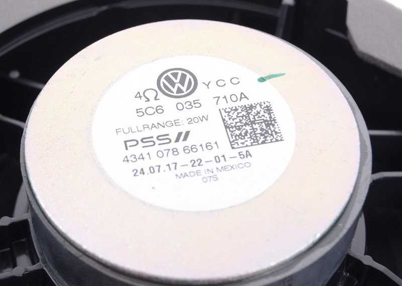 VAG "Volkswagen" priekinių durelių stereofonijos garso ir garso aparatūros radijo garsiakalbis kairėje arba dešinėje originalus 5C6035710A
