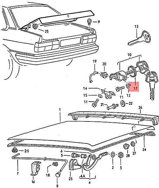 VAG Volkswagen Santana Audi 100 Galvos Dureliu Spyna Originalus 16182752701C