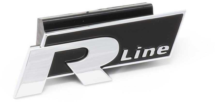 VAG VOLKSWAGEN T ROC R Line priekinės grotelės su chromuotu logotipu, originalus 2GA8539489B9